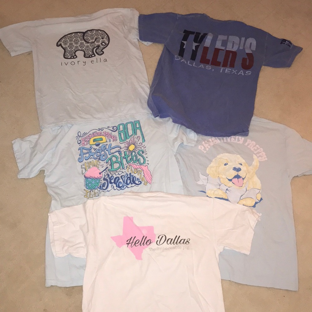 Preppy t shirt bundle! Size S and M